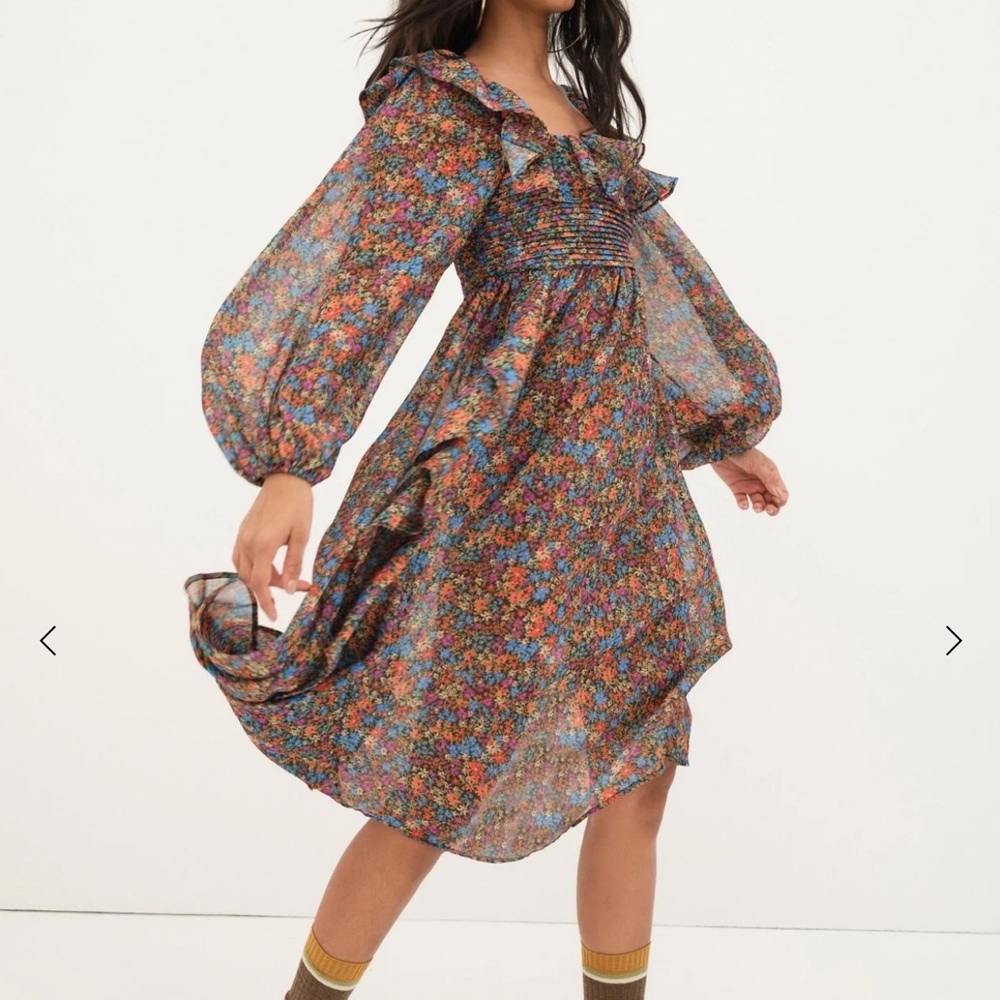 For Love and Lemons Brittany Midi Dress